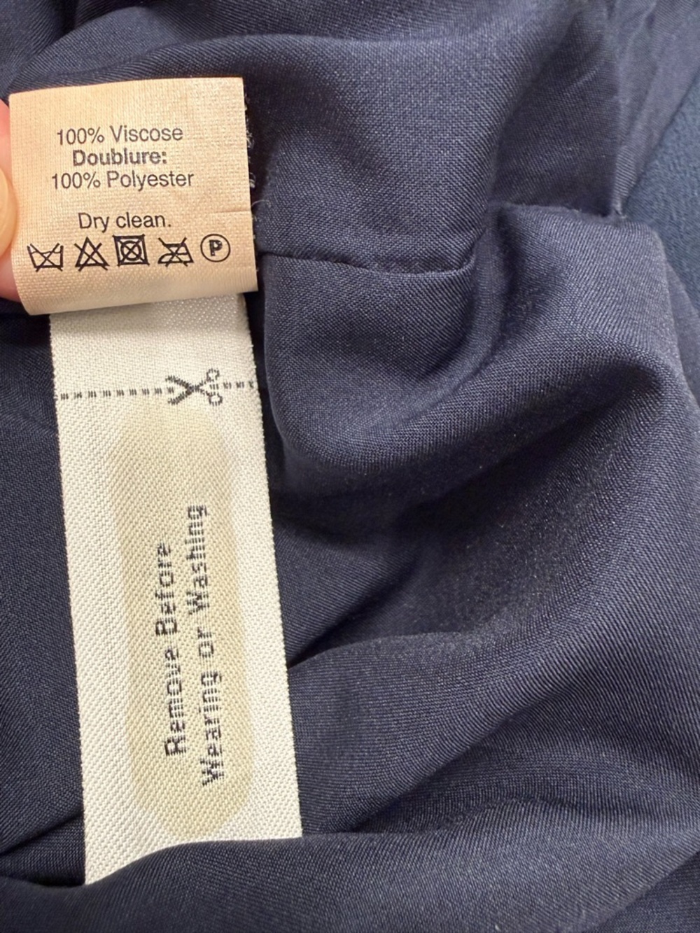 Madewell Navy Halter Maxi Dress with Tassel Tie - Picture 7 of 7